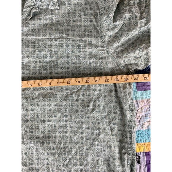 VTG LL Bean Big And Tall Blue XL-Tall Regular Short Sleeve Camp Shirt - Picture 5 of 6